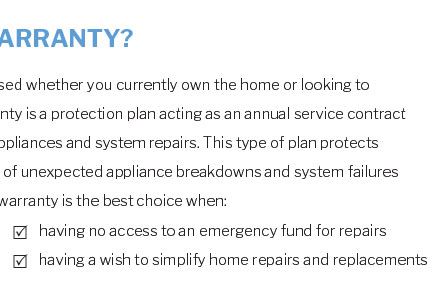 home warranty upland